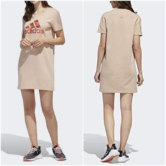 Adidas x Zoe Saldana Dresses & Skirts - Adidas x Zoe Saldana Women's T-shirt Dress Ash Pearl Size M